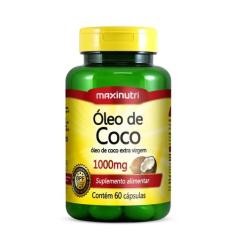 Óleo De Coco 1000Mg Extra Virgem 60 Cápsulas Maxinutri
