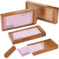 Caixa de quebra-cabeça Yilloog Money for Cash Gift ATM com porta-moedas 4P