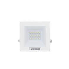 Refletor Tr Led 20w Slim Branco - Taschibra 3000k (amarela)