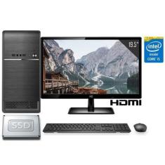 Computador Completo Intel Core i5 8GB SSD 512GB Windows 10 Monitor LED