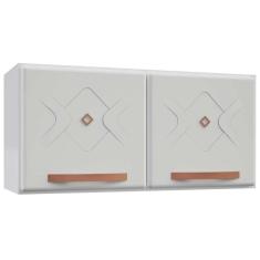 Armário De Cozinha Modulado Mirage New Aço Com 2 Portas 80cm Branco Telasul