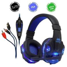 Fone de Ouvido Headset Gamer KNUP KP-397 + Adaptador para PS4 XBOX PC 