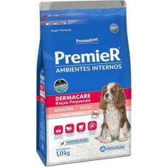 Ração Premier Ambientes Internos Cães Dermacare -  1 Kg - Premier Pet