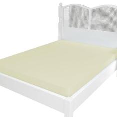 Lencol Micropercal 300 Fios Avulso Com Elastico Casal Palha - Lux Enxo