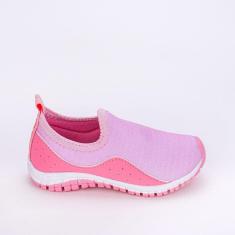Tênis Infantil Feminino Kidy Flex Rosa Branco