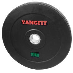 Anilha Olímpica Bumper Borracha 10kg Yangfit-Unissex