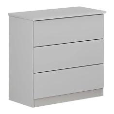 Mesa De Cabeceira 3 Gavetas Valverde Branco