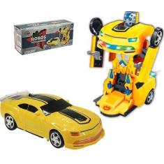 Boneco Carro Robô Warriors Transformers - 20cm - Zoop Toys, Amarelo
