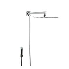 Ducha Chuveiro Inox 304 25x25 Cm Com Desviador E Ducha De Mão