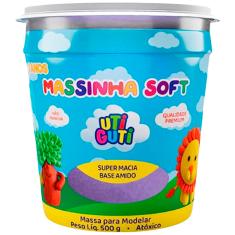 Pote massa de modelar 500g Roxo Massinha Uti GuTi