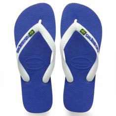 Chinelo Havaianas Brasil Logo Azul Naval