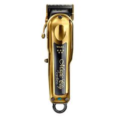 Máquina de Corte Profissional Sem Fio Wahl Magic Clip Cordless Gold com 8 pentes Bivolt