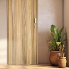 Porta Sanfonada de PVC 210x105cm Bariri Cerejeira