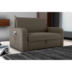 Sofá Cama Daiane Masserati Marrom E405 - Matrix