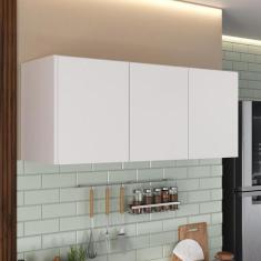 Armário de Cozinha Aéreo 3 Portas Multimóveis MP2155, Branco