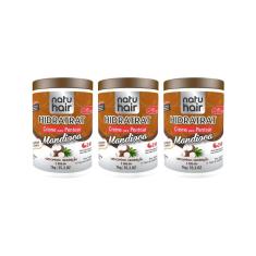 Creme Para Pentear Natuhair 1K Mandioca - Kit Com 3Un
