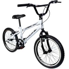 Bicicleta Infantil Aro 20 Bmx Cross Tridal Bike Freios V-Brake (Branco)