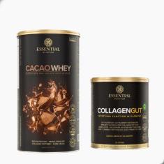 Kit Cacao Whey Protein 450g + Collagen Gut 400g - Essential - Essentia