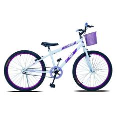 Bicicleta Aro 24 Forss Anny C/ Cesta S/ Marcha - Rosa-Feminino