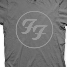 Camiseta Foo Fighters Chumbo e Cinza em Silk 100% Algodão