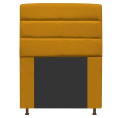 Cabeceira Estofada Turim 90cm Solteiro Mostarda Adj Decor