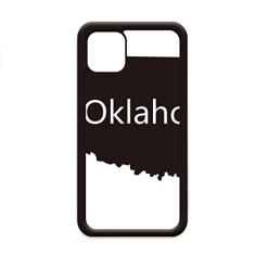 Oklahoma America Mapa contorno dos EUA para iPhone 11 Pro Max Capa para Apple Mobile Case