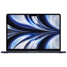 Notebook Apple MacBook Air 13" M2 (CPU de 8 núcleos e GPU de 8 núcleos, 8GB RAM , 256 GB SSD) - Meia-noite