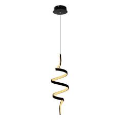 Pendente Worm Led Integrado 30w Quality Pd1427 Preto St1897