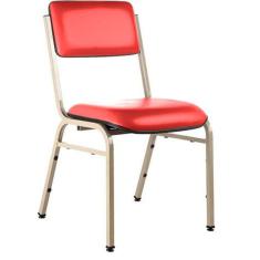 Cadeira Empilhável para Auditórios Linha Hotel Smart Vermelho