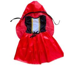 Fantasia infantil tema festa chapeuzinho vermelho com capuz - Askaban 