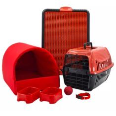 Kit Cachorro Gato Cama Caminha Tunel Transporte Sanitário Pequeno - Su