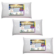 Kit de 3 Travesseiros Nasa Tamanho King - MarcByan