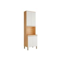 Paneleiro de Cozinha Modulado Napoli Prime c/ 4 Portas e 1 Nicho p/ Fo