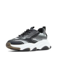 Steve Madden Tênis masculino Possess, Cinza escuro, 39