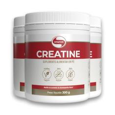 Kit 3 Creatina Monohidratada Creatine Vitafor 300g