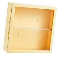 Caixa de Armazenamento Sem Perfuração Montada na Parede Akozon Com Porta Deslizante para Brinquedos de Pelúcia e Bonecos de Ação - Organizador de Exibição à Prova de Poeira de