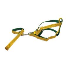 Coleira Peitoral Riscadinho Americano - Amarelo Nº 05