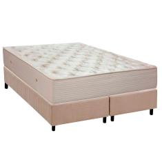 Colchão Queen Molas Ensacadas MasterPocket Orthotel Superluxo + Base CRC Suede Clean (158x198) - Ortobom