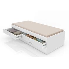 Bicama Bari Branco Com Colchões Gabrielli