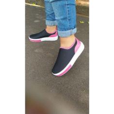 Tenis Meia Menina Moça Shoes Feminino Confortável Casual Caminhada, Pr