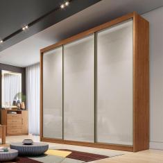 Guarda Roupa Budapest 3 Portas 6 Gavetas Clic Móveis