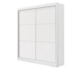 Guarda Roupa Solteiro 2 Portas 3 Gavetas - Santorini-Branco - Móveis D`Doro