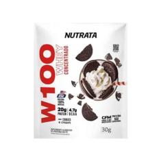 W100 Whey Concentrado - 1 Sachê 30g Cookies & Cream - Nutrata