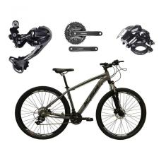 Bicicleta Aro 29 Ksw Xlt Shimano Deore E Altus 27v Freio Hidráulico Garfo Trava - Grafite Tam.15