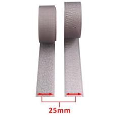 Fecho De Contato Macho E Fêmea 25mm X 1 Metro Cinza Escuro - Velfix, C