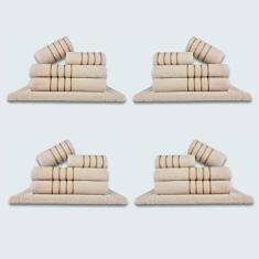 Jogo De Toalhas 20 P?s Cole??o Montreal 100% Algod?o Bege