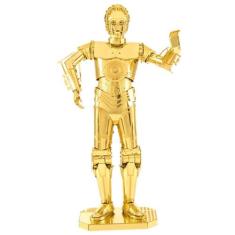 Miniatura De Montar Metal Earth Star Wars C-3PO MMS270, Dourado