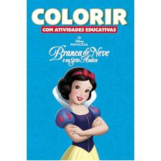 Colorir com Atividades Educativas Disney - Branca de Neve
