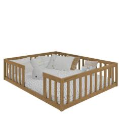 Cama Queen Montessoriana Nogueira - Nemargi