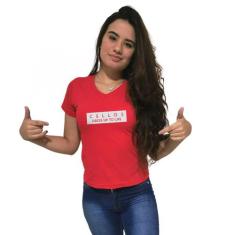 Camiseta Feminina Gola V Cellos To Life Premium